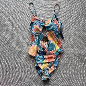 Volcom Take it Easy One Piece Swimsuit Sz XS